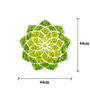Wallity Daisy Accesorio decorativo de pared Verde y Blanco